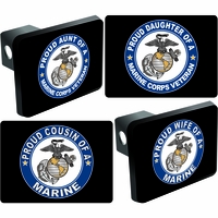 U.S. Marine Corps Proud Family Hitch Covers Thumbnail Illustration