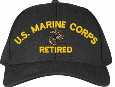 U.S. Marine Corps Retired Embroidered Cap