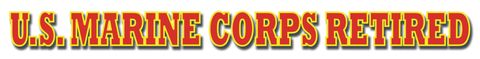 U.S. MARINE CORPS RETIRED WINDOW STICKER STRIP