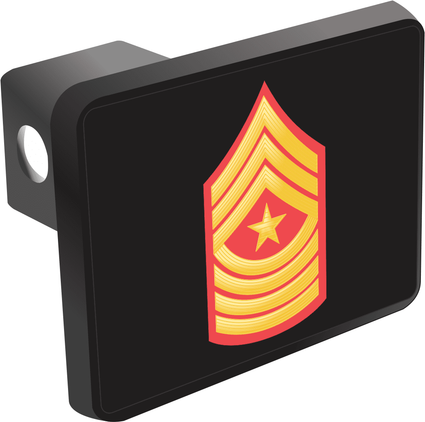U.S. Marine Corps Sergeant Major Red / Gold Hitch Cover