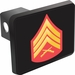 U.S. Marine Corps Sergeant Red / Gold Hitch Cover