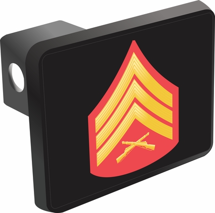 U.S. Marine Corps Sergeant Red / Gold Hitch Cover