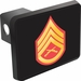 U.S. Marine Corps Staff Sergeant Red / Gold Hitch Cover