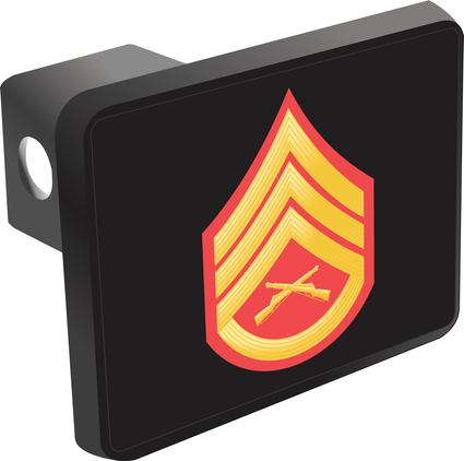 U.S. Marine Corps Staff Sergeant Red / Gold Hitch Cover