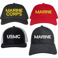 U.S. Marine Corps Text Only Caps Thumbnail Illustration