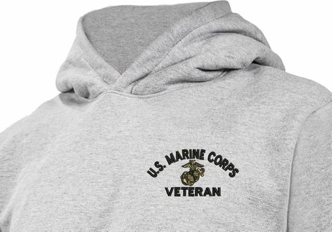 U.S. Marine Corps Veteran Heavy Weight Fleece Hoodie