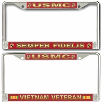 U.S. Marine Corps Veteran License Plate Frames Thumbnail Illustration
