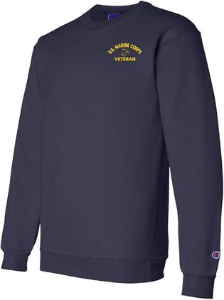 U.S. Marine Corps Veteran Navy Blue Sweatshirt Large