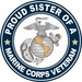 U.S. Marine Corps Veteran Proud Sister Decal