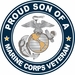U.S. Marine Corps Veteran Proud Son Decal