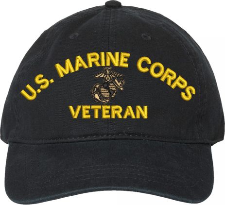 U.S. Marine Corps Veteran Unstructured Dad Cap