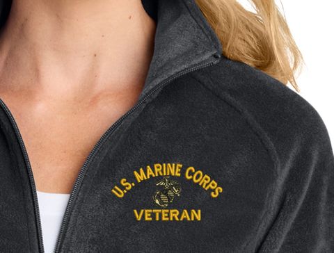 U.S. Marine Corps Veteran Women's Fleece Jacket