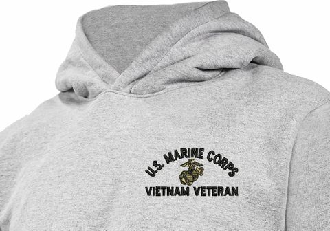 U.S. Marine Corps Vietnam Veteran Heavy Weight Fleece Hoodie