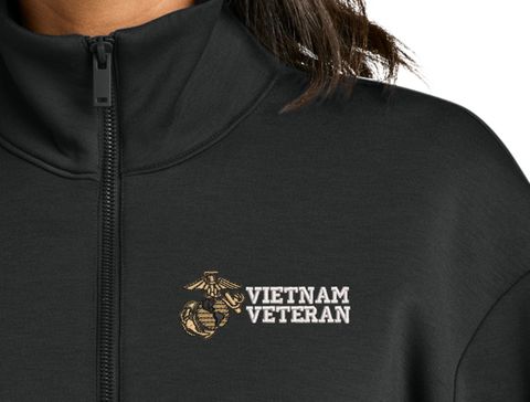 U.S. Marine Corps Vietnam Veteran Women's Soft Spacer Quarter-Zip