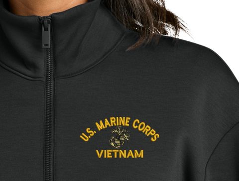 U.S. Marine Corps Vietnam Women's Soft Spacer Quarter-Zip