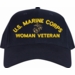 U.S. Marine Corps Woman Veteran Embroidered Cap