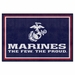 U.S. Marines 5X8 Plush Rug