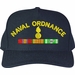 U.S. Naval Ordinance with Logo and Vietnam Ribbons Custom Embroidered Cap