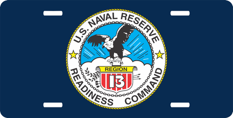 U.S. Naval Reserve Readiness Command License Plate
