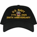 U.S. Navy 250th Anniversary Embroidered Cap