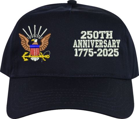U.S. Navy 250th Anniversary Split Design Embroidered Cap