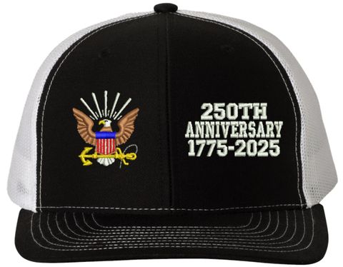 U.S. Navy 250th Anniversary Split Design Embroidered Mesh-Back Cap
