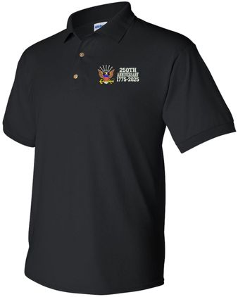 U.S. Navy 250th Anniversary Split Design Embroidered Polo
