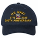 U.S. Navy 250th Anniversary Unstructured Dad Cap