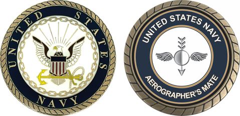 U.S. Navy Aerographers Mate AG Challenge Coin
