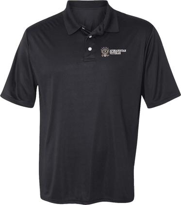 U.S. Navy Afghanistan Veteran Moisture Wicking Polo