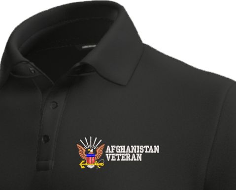 U.S. Navy Afghanistan Veteran Moisture Wicking Polo