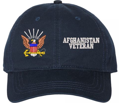 U.S. Navy Afghanistan Veteran Unstructured Dad Cap