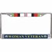 U.S. Navy Afghanistan War Ribbon Woman Veteran License Plate Frame