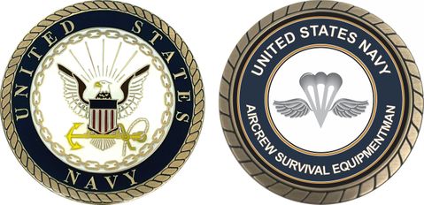 U.S. Navy Aircrew Survival Equipmentman AZ Challenge Coin