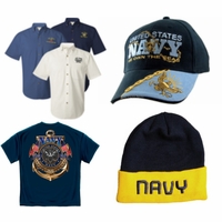 U.S. Navy Apparel - Shirts, Caps, Jackets Thumbnail Illustration