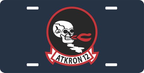 U.S. Navy Attack Squadron 12 (ATKRON 12)  License Plate