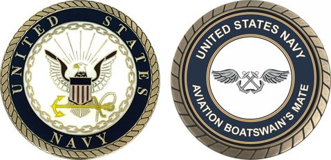 U.S. Navy Aviation Boatswain's Mate AB Challenge Coin