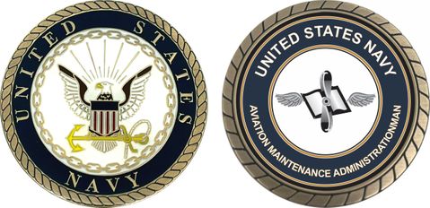 U.S. Navy Aviation Maintenance Administrationman AZ Challenge Coin