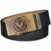 U.S. Navy Black Full Grain Leather Slide Belt