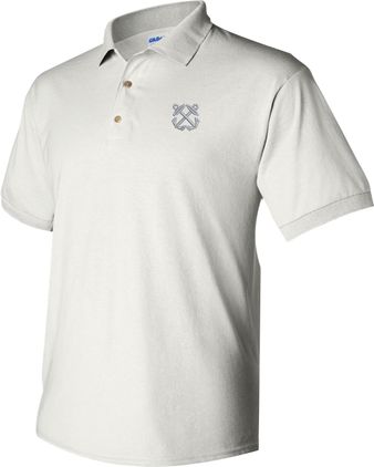 U.S. Navy Boatswain's Mate White 50/50 Polo Medium