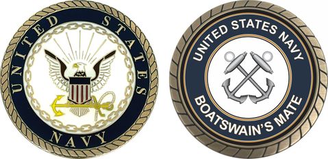 U.S. Navy Boatswains Mate BM Challenge Coin