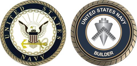 U.S. Navy Builder BU Challenge Coin