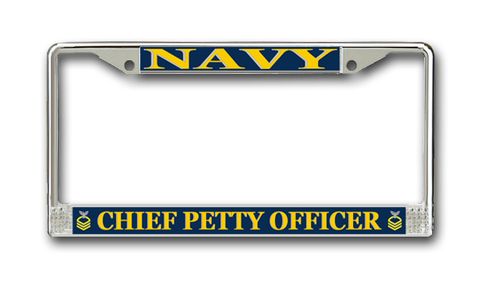 U.S. Navy Chief Petty Officer License Plate Frame