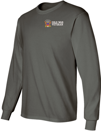 U.S. Navy Cold War Veteran Embroidered Long Sleeve T-Shirt