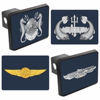 U.S. Navy Combat Badges Hitch Covers Thumbnail Illustration