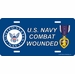 U.S. Navy 'Combat Wounded' License Plate