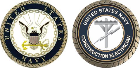 U.S. Navy Construction Electrician CE Challenge Coin