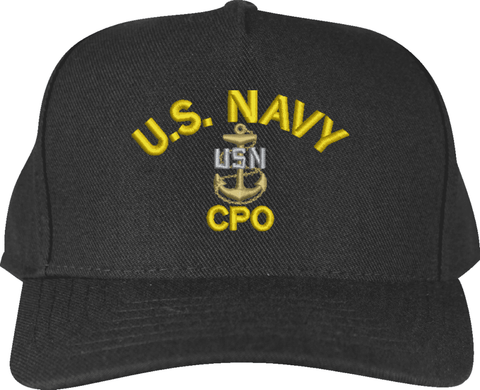 U.S. Navy CPO Custom Embroidered Cap