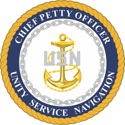 U.S. Navy CPO "USN" Round Decal