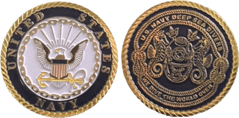 U.S. Navy Deep Sea Diver Challenge Coin